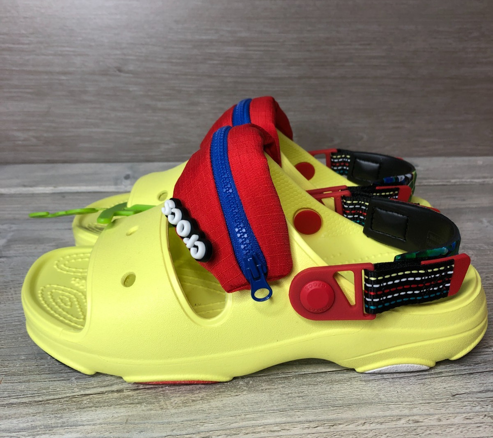 CROCS All Terrain Desert Trip 2 Sandal M4/W6 Yellow Fanny Pack 208076-75U NEW